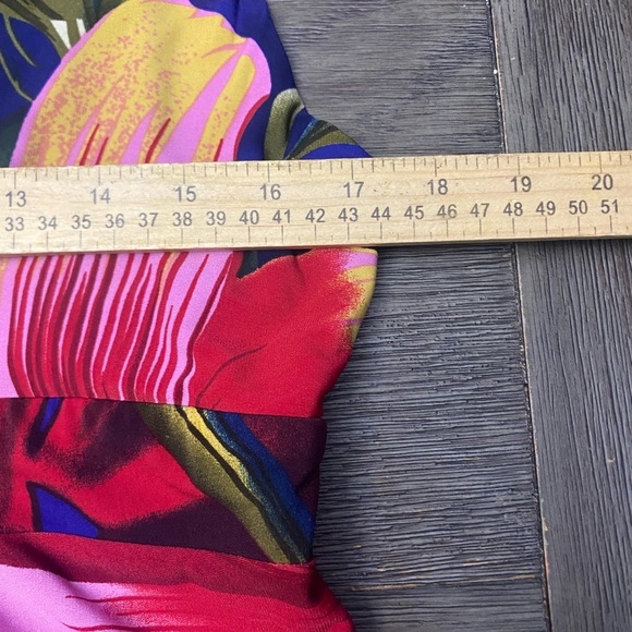 Ronnie Nicole Sleeveless Multicolor Classy Floral Print Maxi Dress V- Neck  14 - Picture 4 of 7